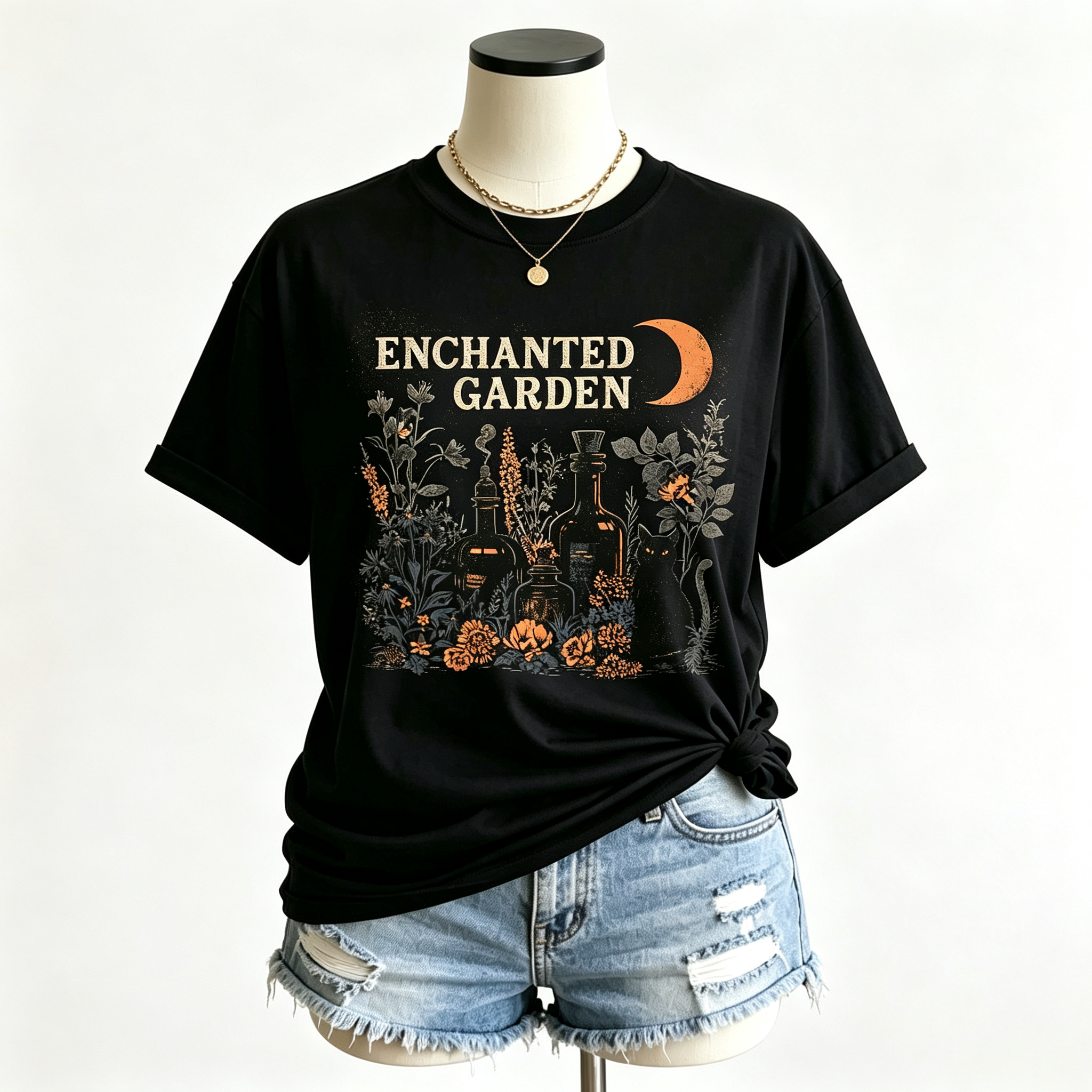 PShirt Witch Garden 02 Halloween T-shirt