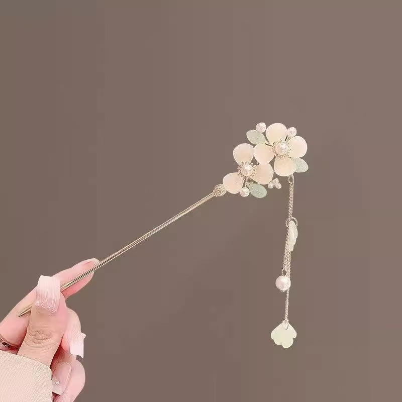 S999 foot silver hairpin