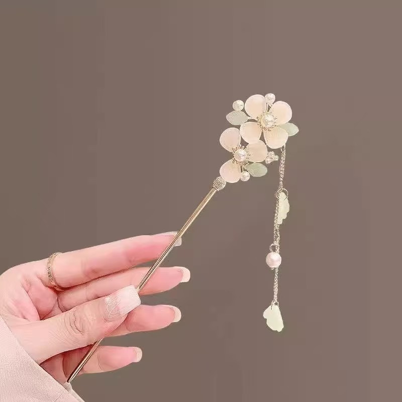 S999 foot silver hairpin
