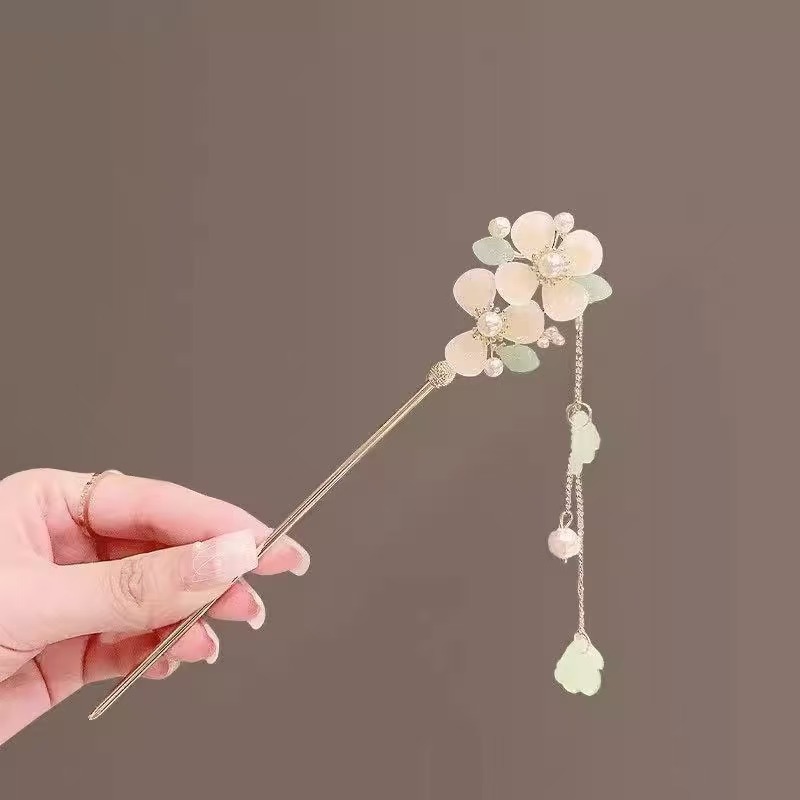 S999 foot silver hairpin