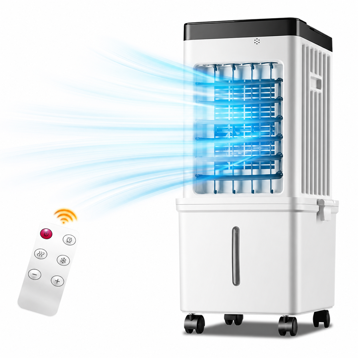 Refroidisseur d'air PureBreo C20 – Ventilateur réfrigérant évaporatif 3-en-1 avec humidificateur et flux d'air large de 90°