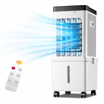 Refroidisseur d'air PureBreo C20 – Ventilateur réfrigérant évaporatif 3-en-1 avec humidificateur et flux d'air large de 90°