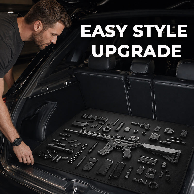 🔫 Personalized Firearm-Inspired Car Trunk Mat
