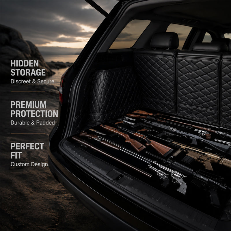 🔫 Personalized Firearm-Inspired Car Trunk Mat