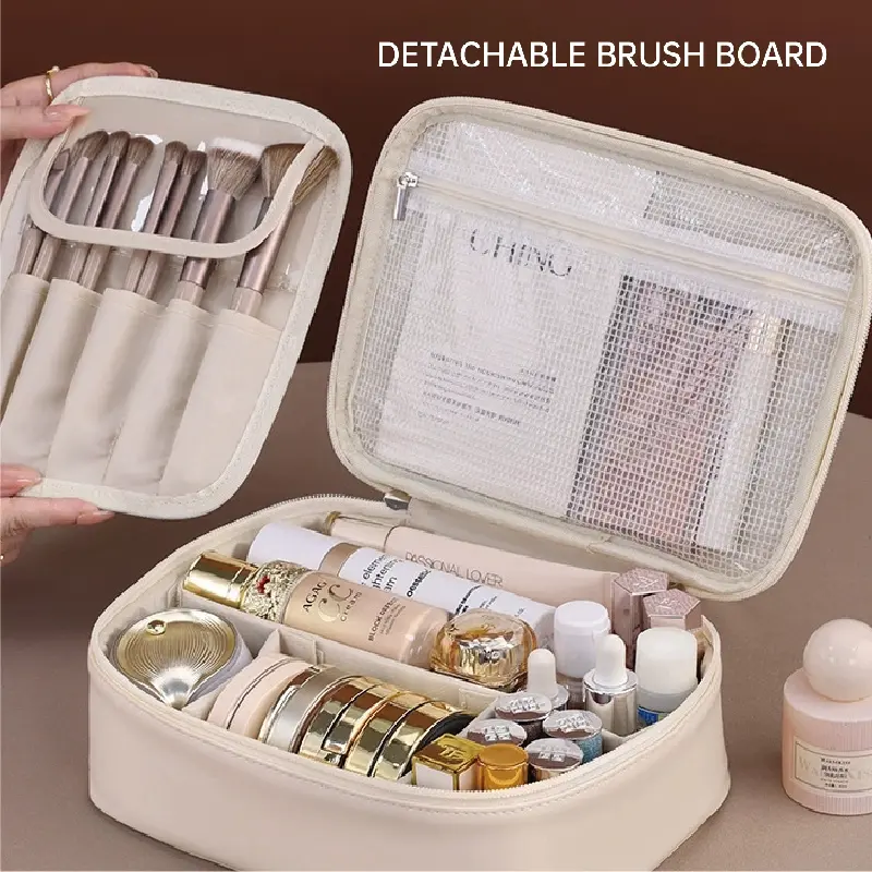 Portable waterproof makeup bag