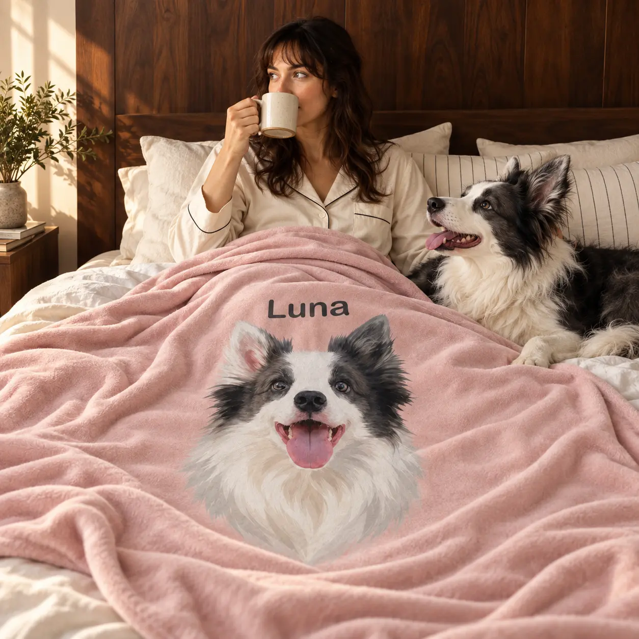 Custom Solid-Color Single Pet Blanket