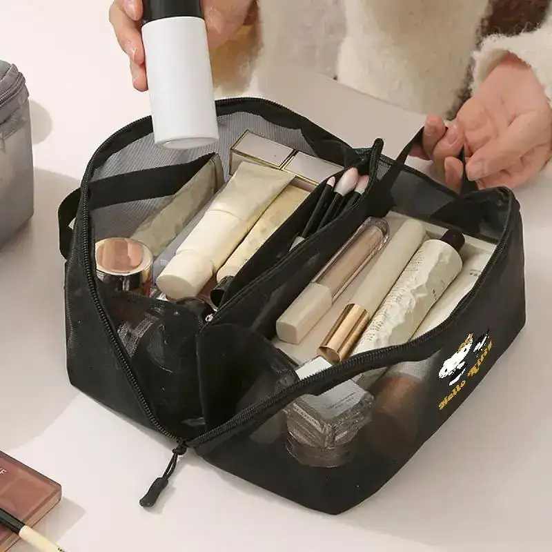 Hello Kitty Portable Mesh Makeup Storage Bag