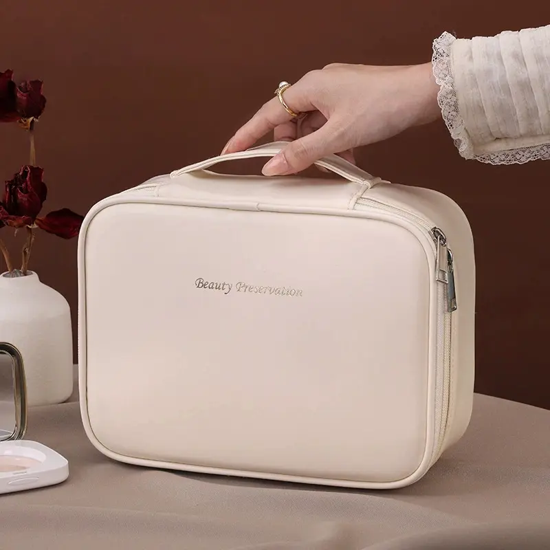 Portable waterproof makeup bag