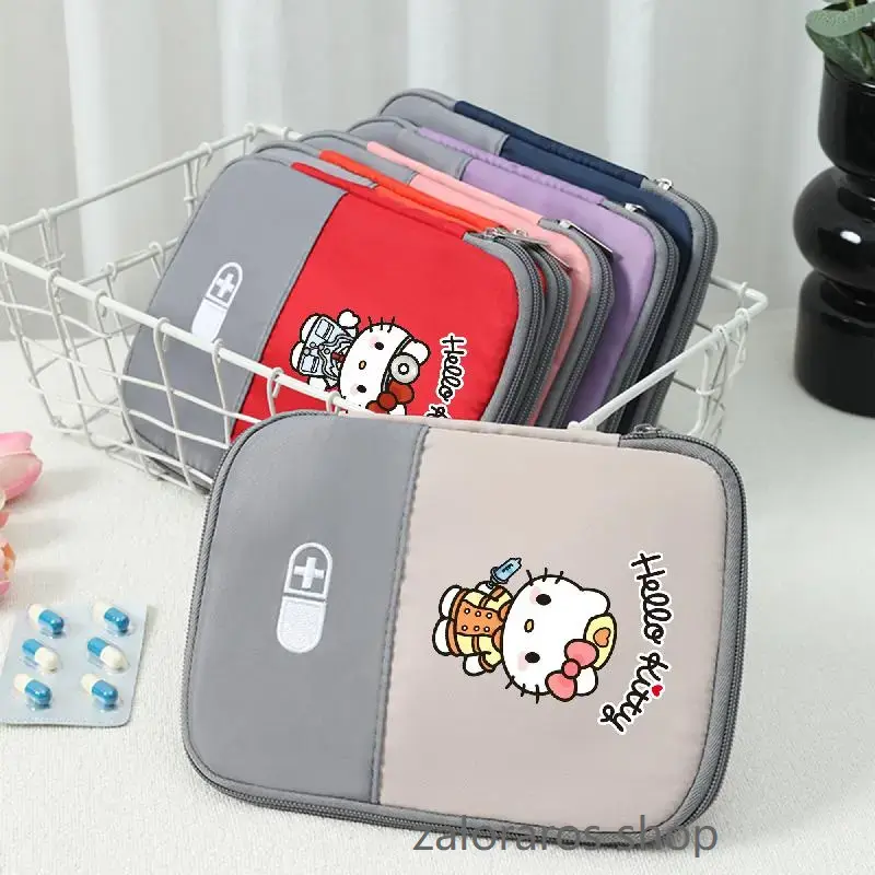 Kawaii Hello Kitty medicine storage bag collection with four colors