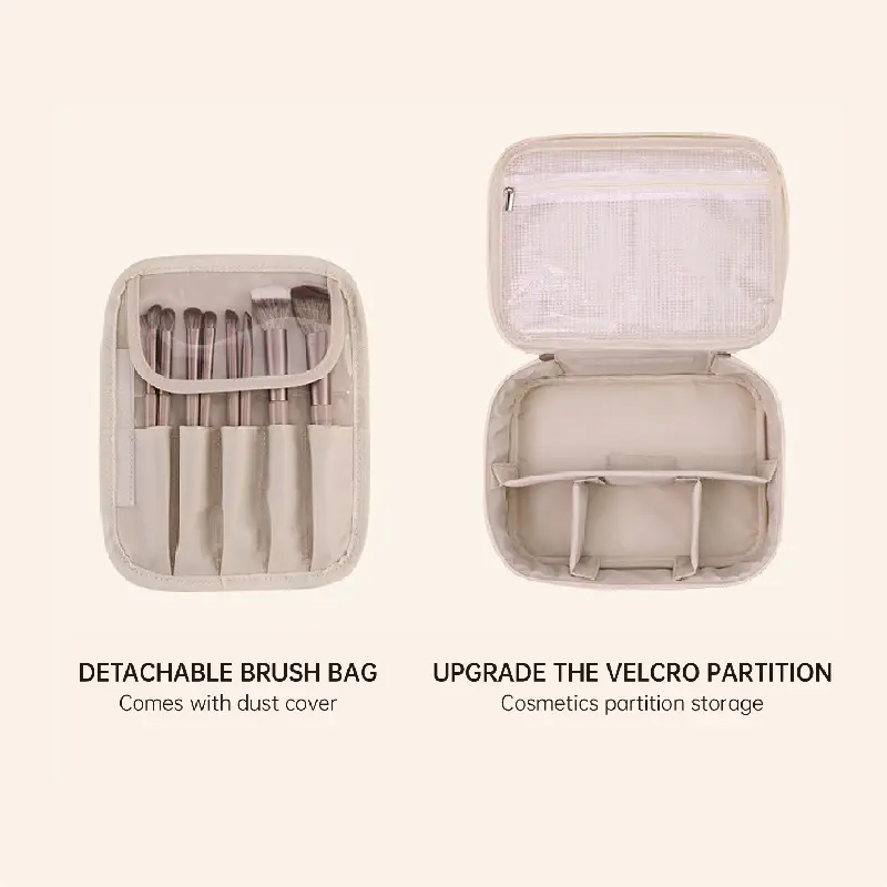 Portable waterproof makeup bag