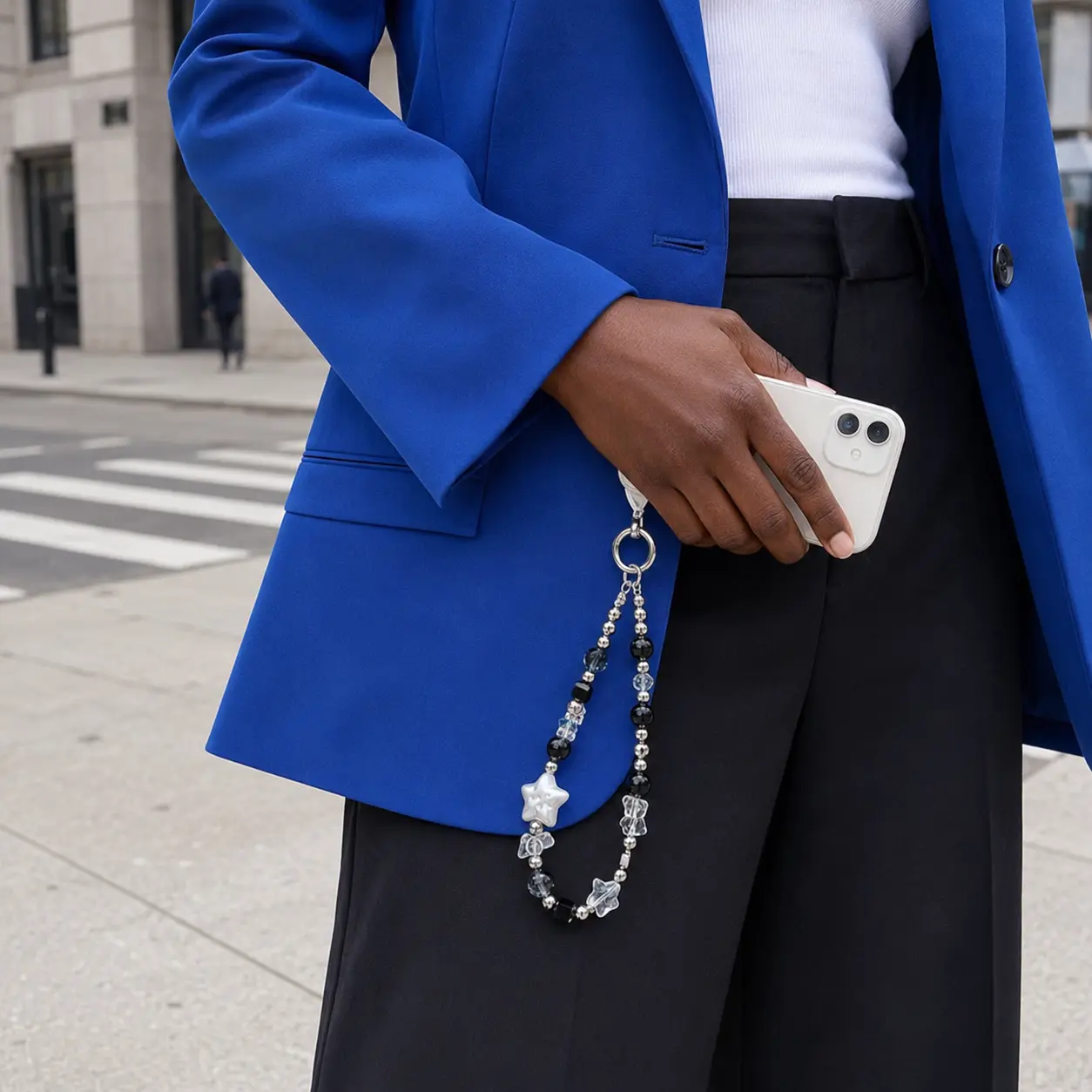 Midnight Star Beaded Phone Wristlet
