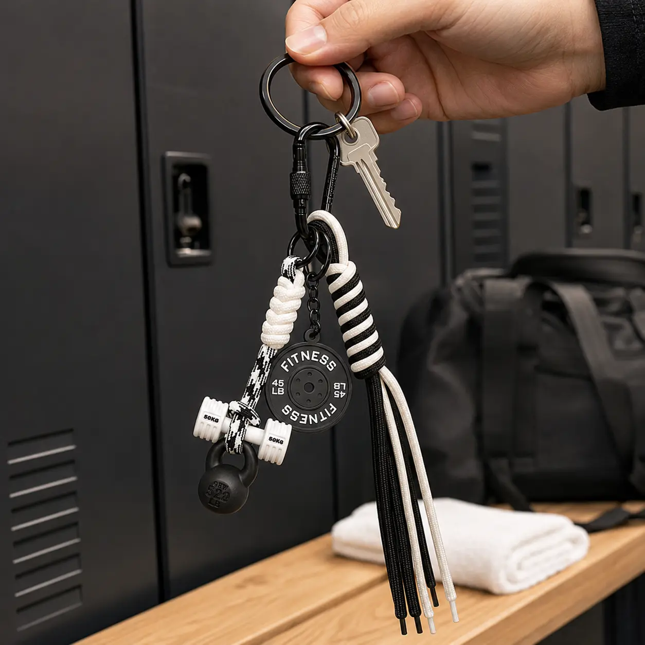Zaloraros Lift Club Fitness Gym Bag Charm