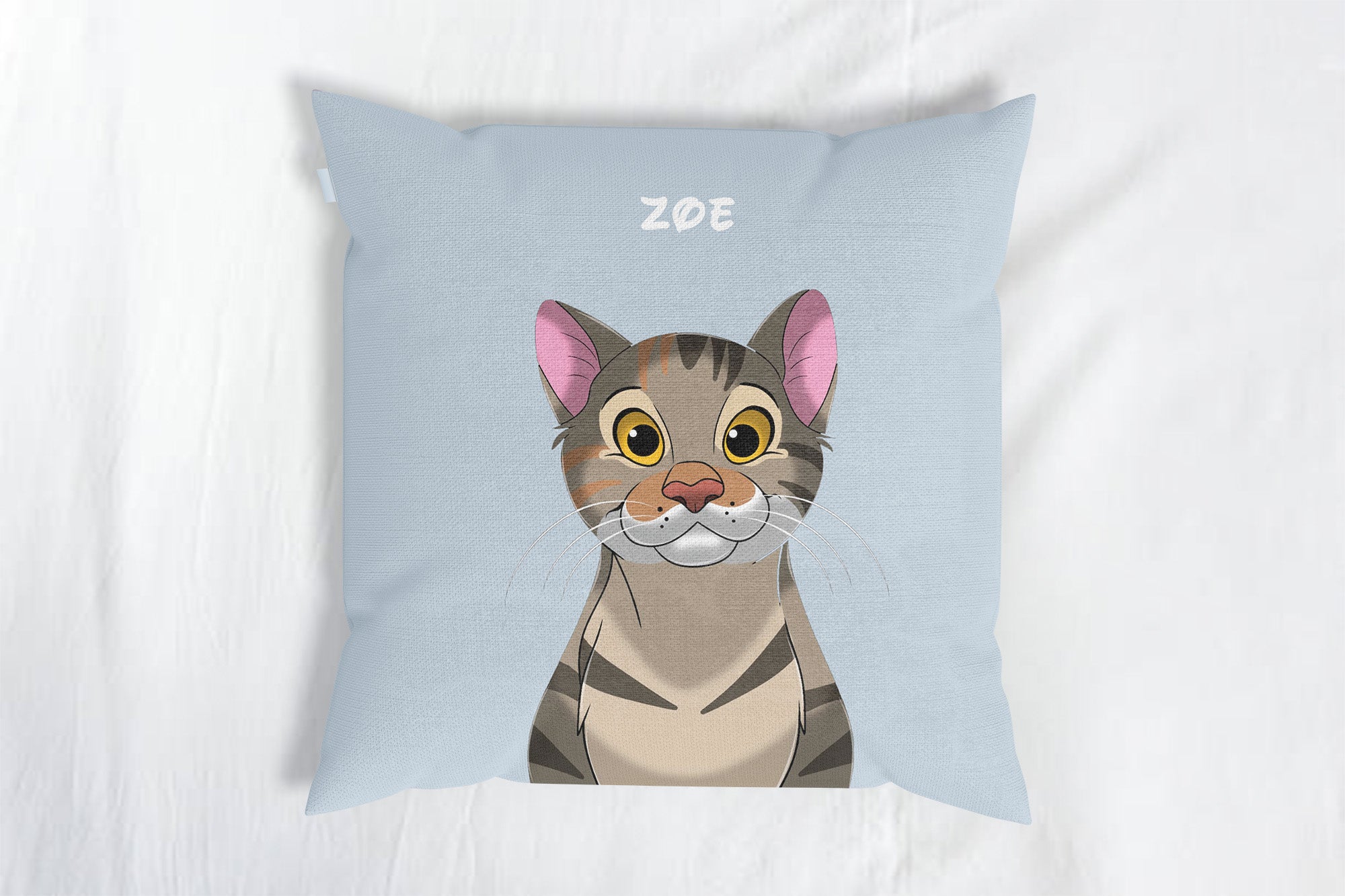 Custom Pet Portrait Throw Pillow
