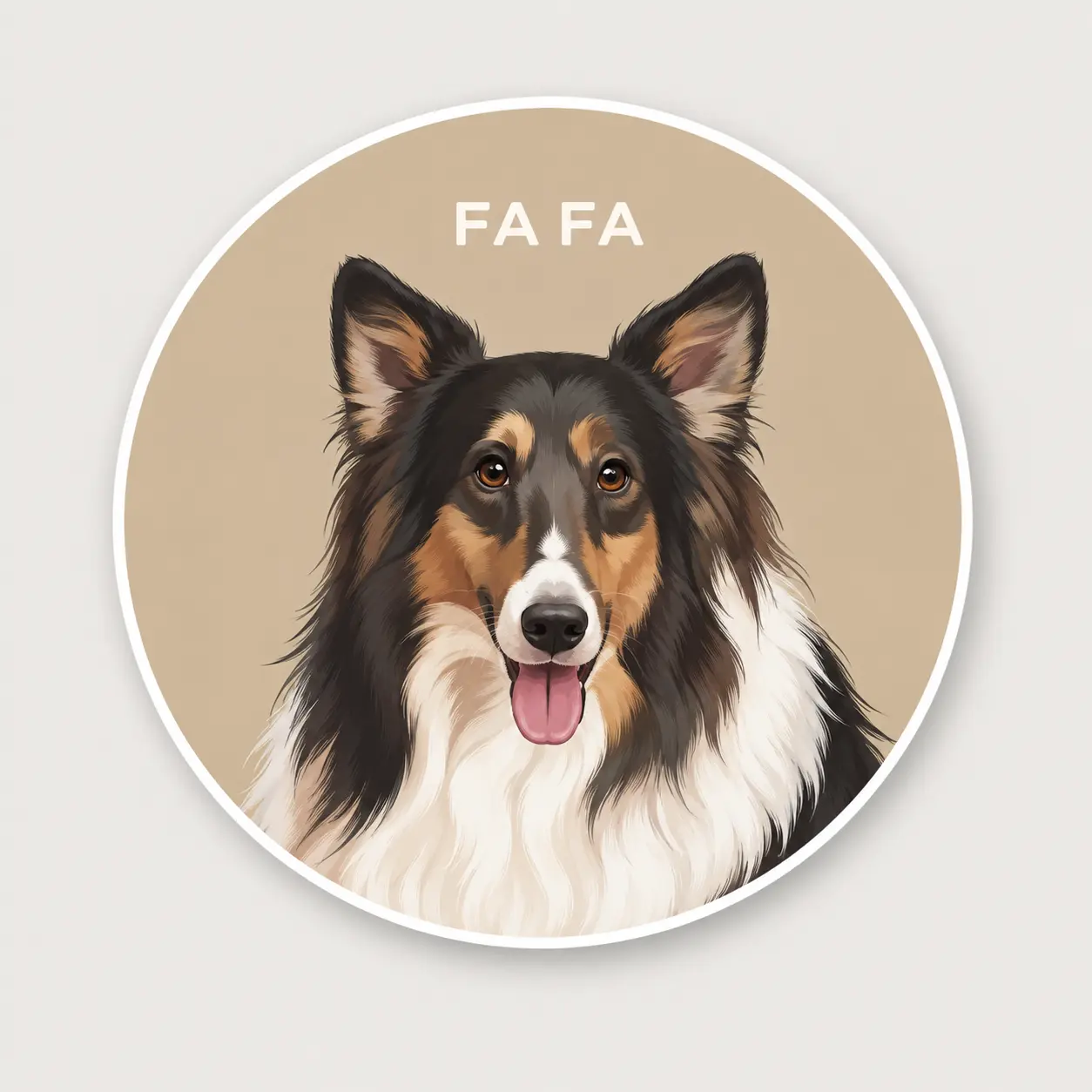 Your personalized pet portrait rug is made