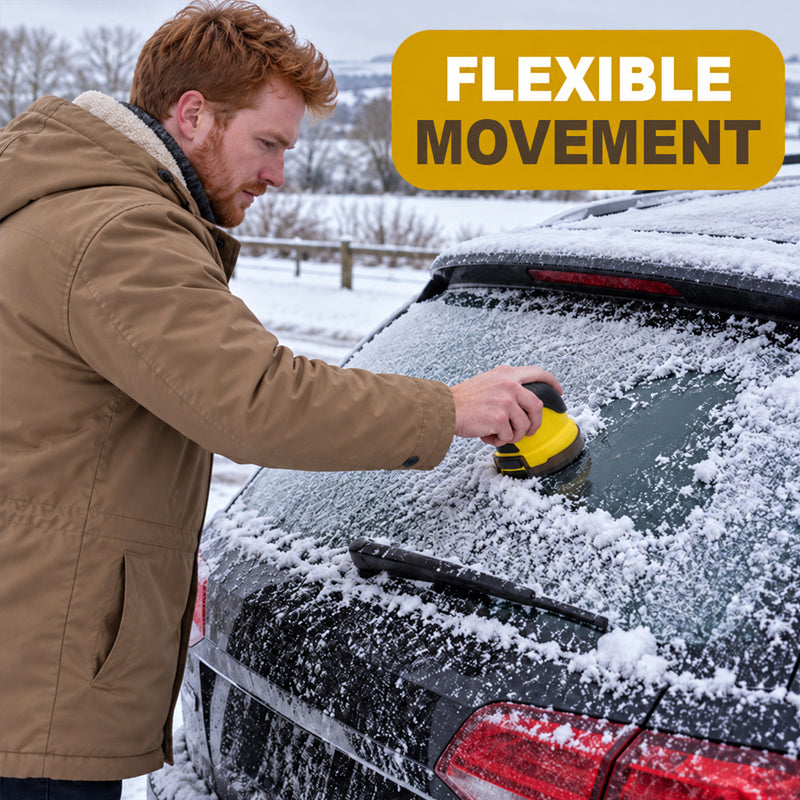 Electric ice scraper with convenient handheld operation