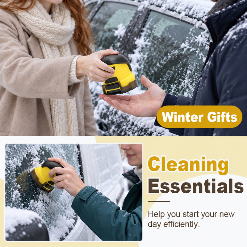 Electric car ice scraper as a practical winter gift