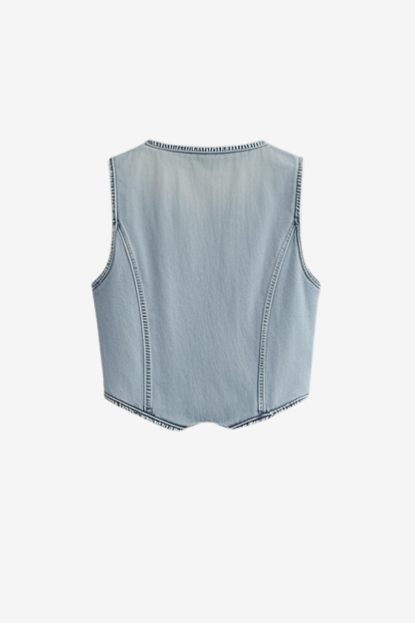 Square Neck Braided Vest-New Feature Demo2