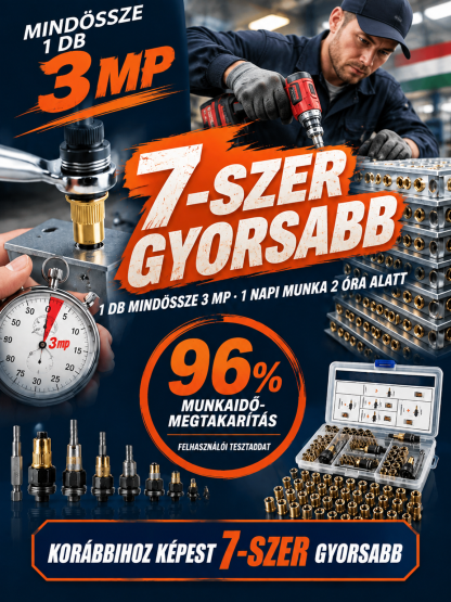 🛠️Profi Szénacél Szegecselő Szerszámkészlet | 10 Év Tartósság | M3-M8 Teljes Szett Autószereléshez és DIY-hoz 🚀