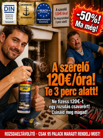 ✨【Egy permetezés, és a rozsdafoltok azonnal feloldódnak】Többfunkciós fém rozsdamentesítő spray- Azonnali Ragyogás- Védőréteggel és Törölközővel✨