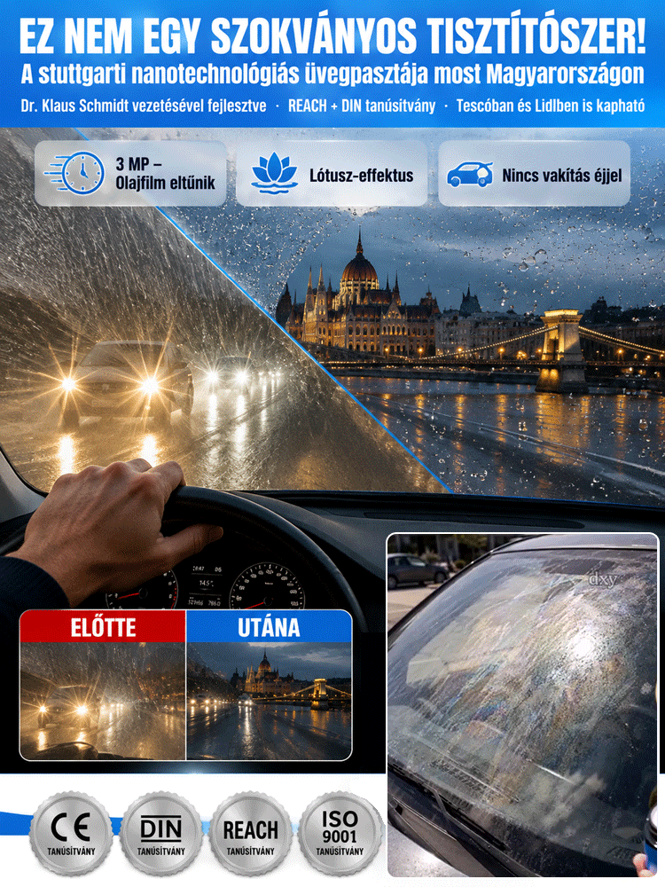 ✨Autóüveg olajréteg-tisztító| 3 Mp Alatt Kristálytiszta Szélvédő | Nano Védelem| Azonnali Tisztaság Esőben Is 🌧️