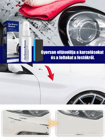 🚗Autó karcjavító ápoló spray(Nincs polírozás / Eredeti festék védelem/ 3mp azonnali hatás / Minden színhez)💥