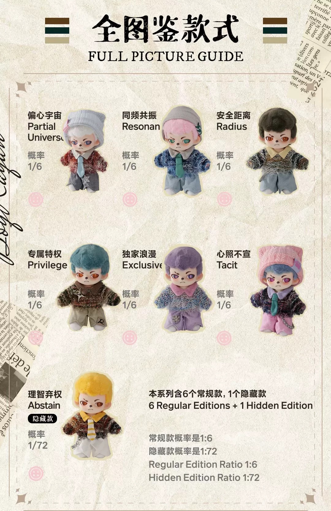 Rayan More Than Friends series Plush Pendant Blind Box