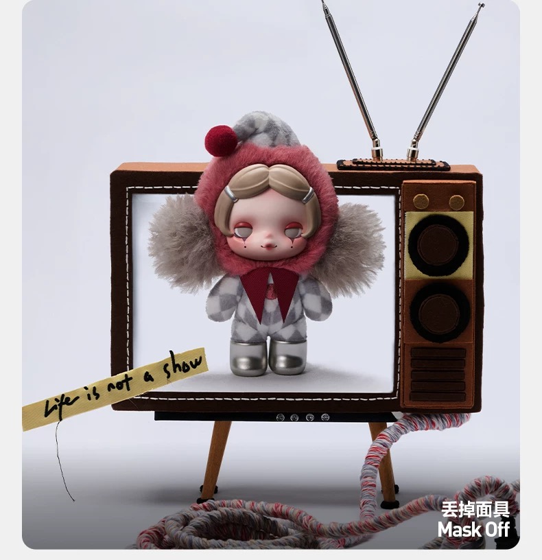 SKULLPANDA Off Mode Series Plush Doll Pendant