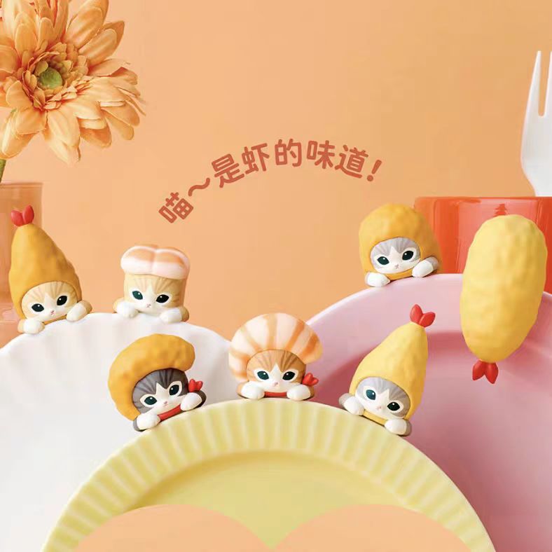 mofusand shrimp meow series decorative mini figures 