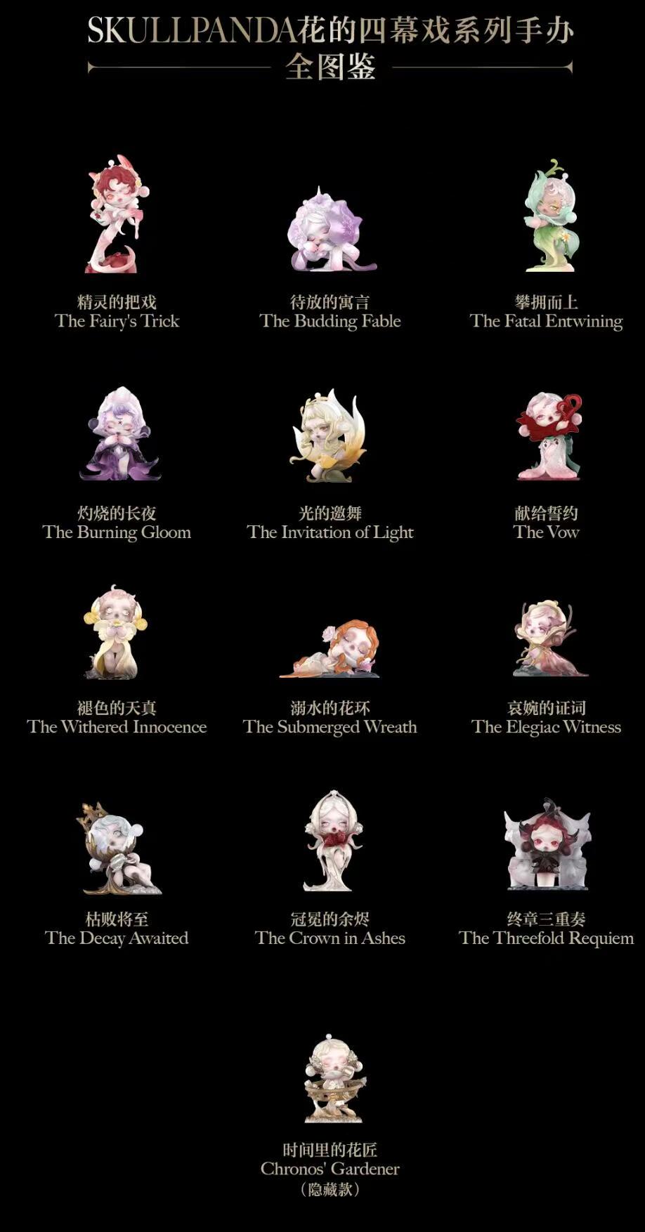 SKULLPANDA Petals in Four Acts Series Figures-preorder