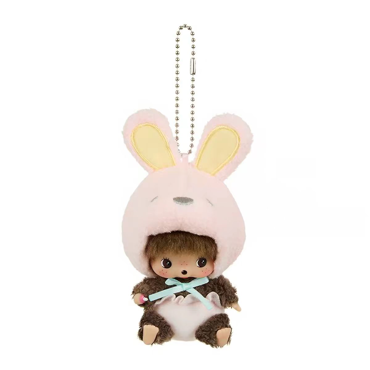 Monchhichi Matcha green and Sakura pink little plush-preorder