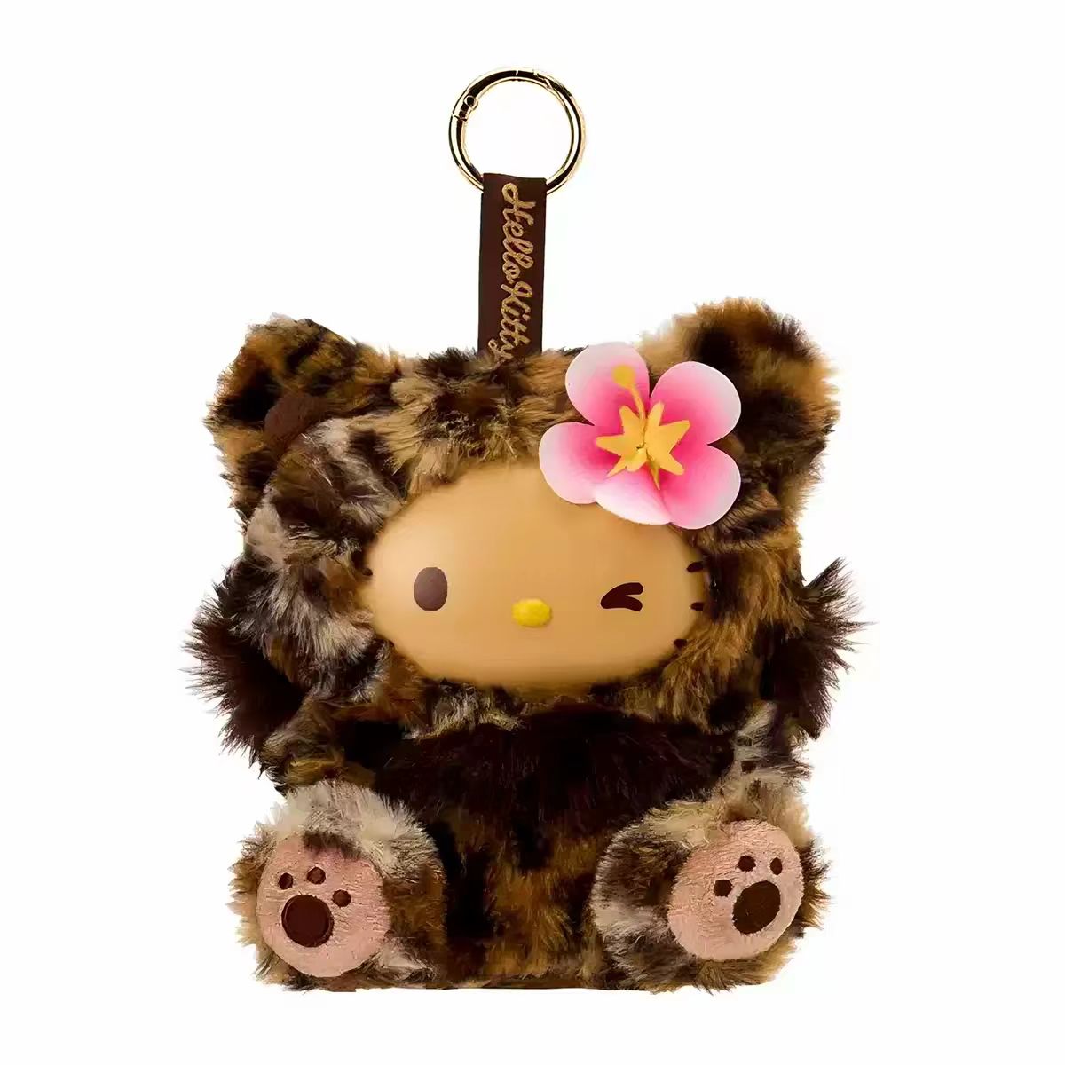 Sanrio HK — Leopard Print Plush Pendant