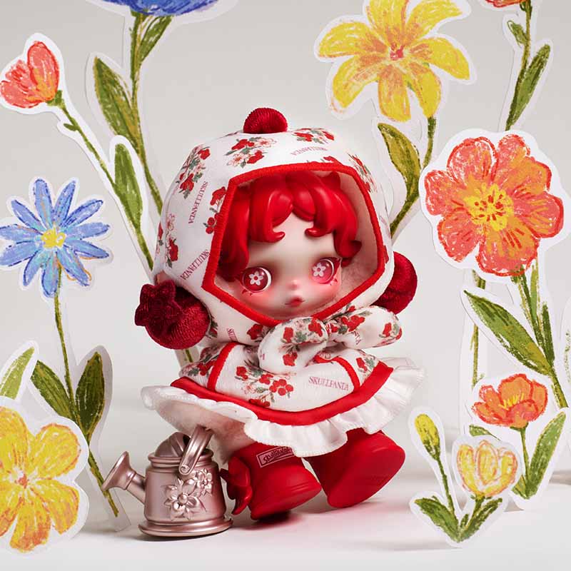 SKULLPANDA Amid Flowers Plush Doll Pendant preorder
