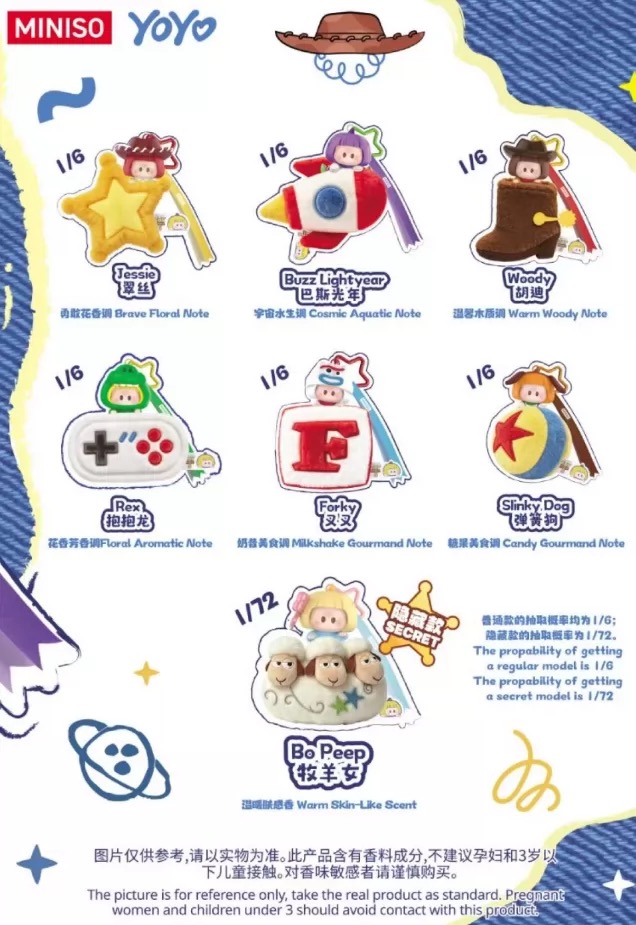 YoYo-Toy Story 5: Cute Together Series-Plush Fragrance Blind Box 