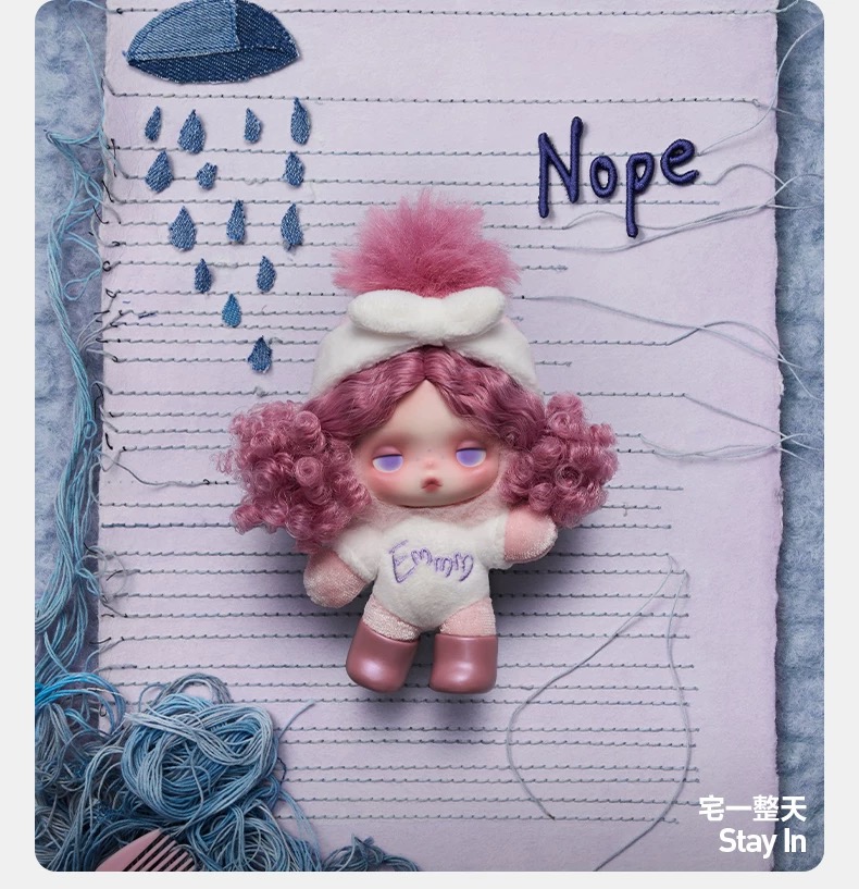 SKULLPANDA Off Mode Series Plush Doll Pendant