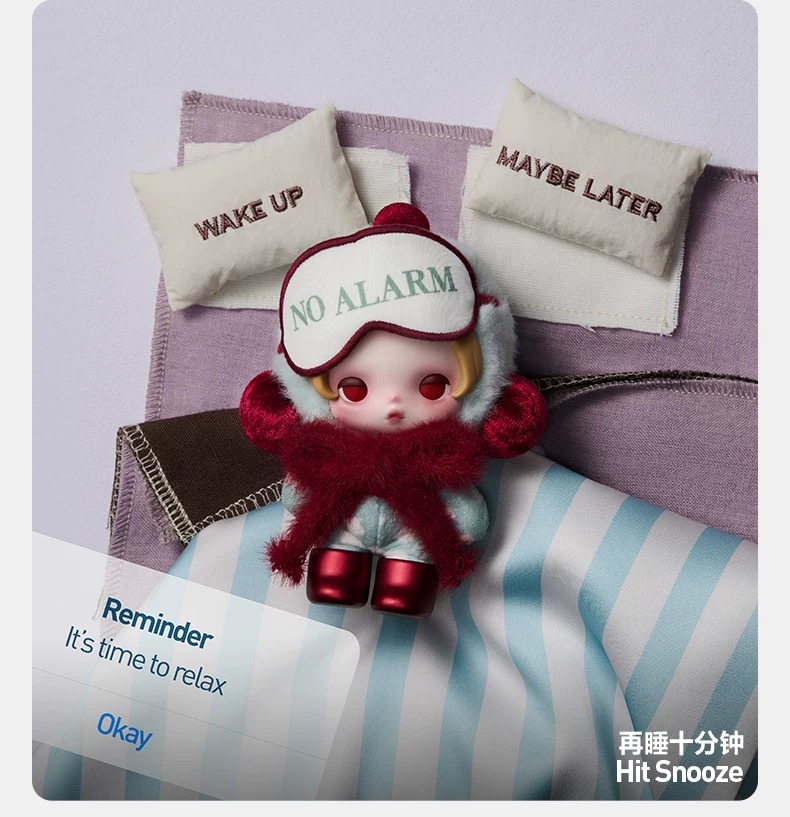 SKULLPANDA Off Mode Series Plush Doll Pendant
