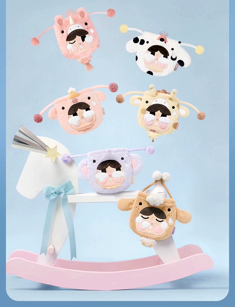CRYBABY Horse Crying Round n Round Series Storage Bag