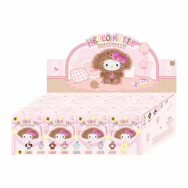 HELLO KITTY PUPPY PARTY-Vinyl Plush Pendant Blind Box