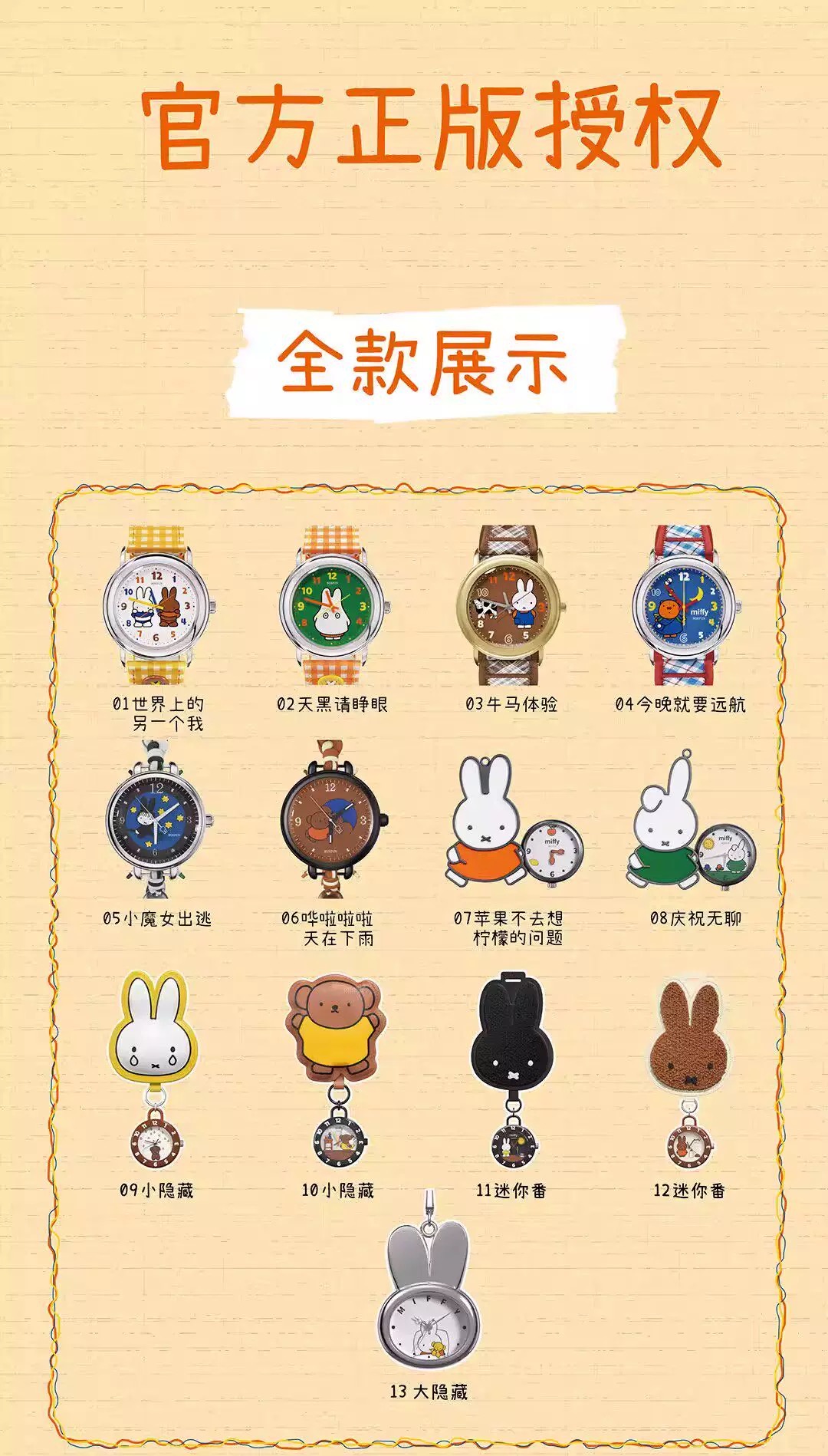 Miffy Find Yourself Series Watch Blind Box