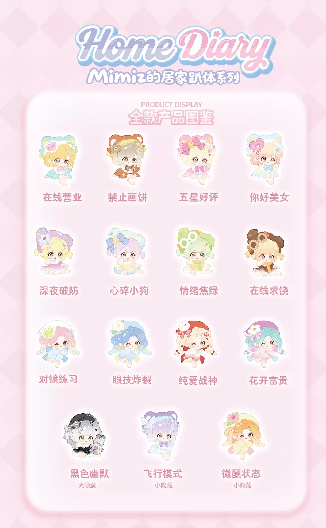 Mimiz Home Diary Series Mini Figures Blind Box