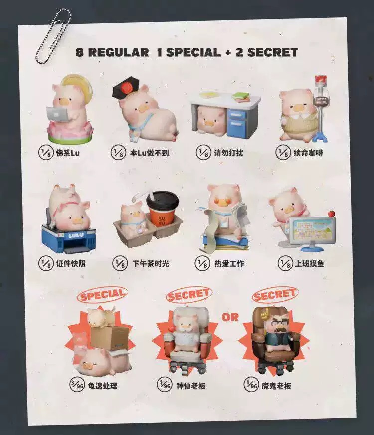 Lulu The Piggy Office Series Blind Box