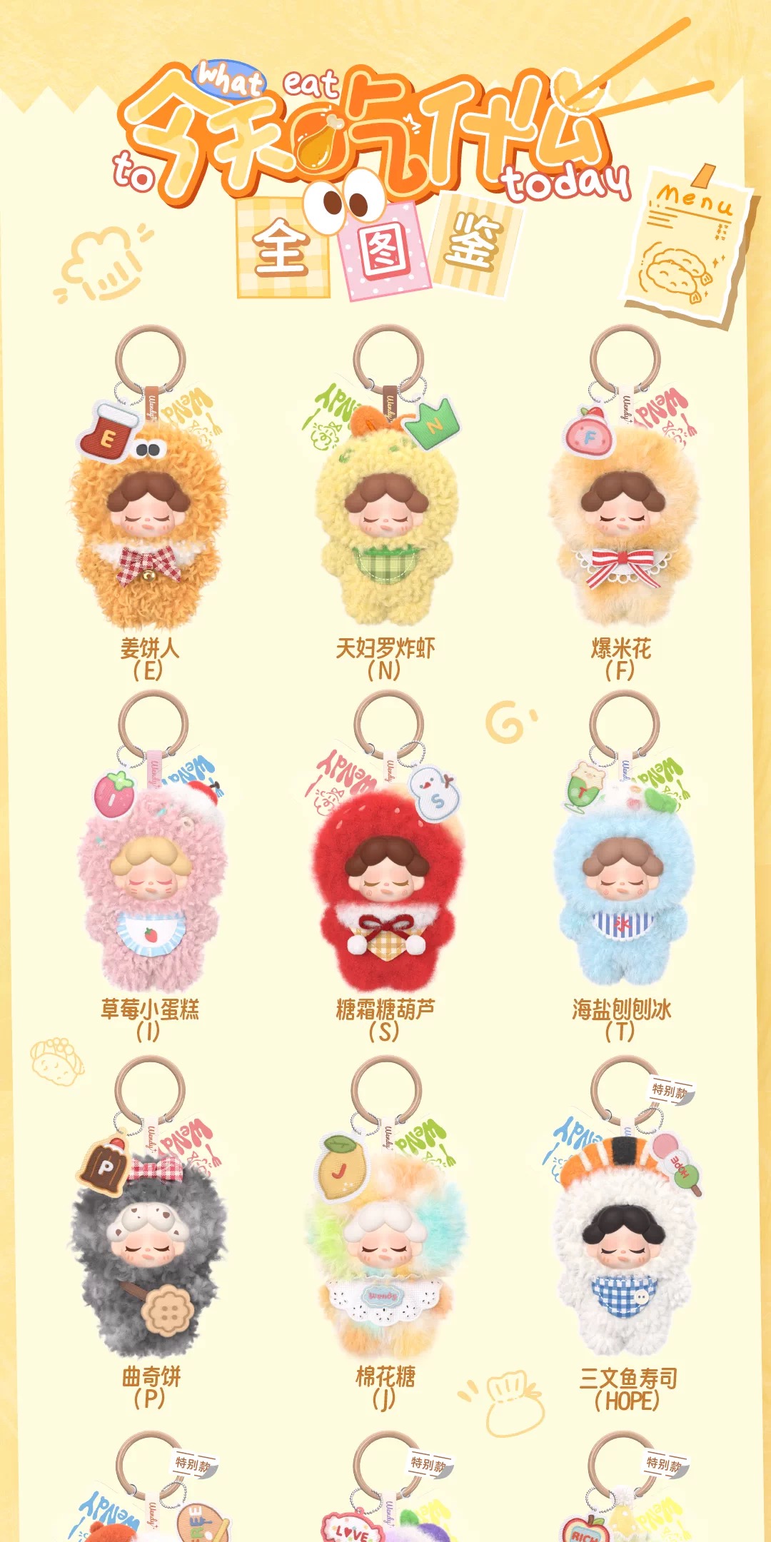 Wendy What Eat To Today series plush blind box-preorder