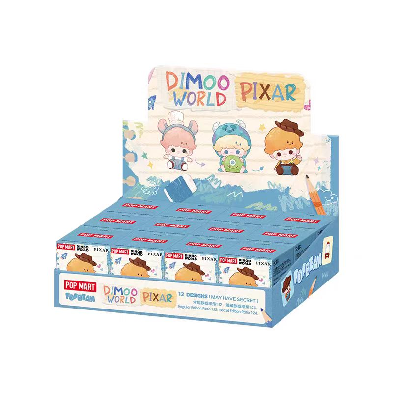 DIMOO WORLD x PIXAR Series-Pop bean Blind Box-preorder