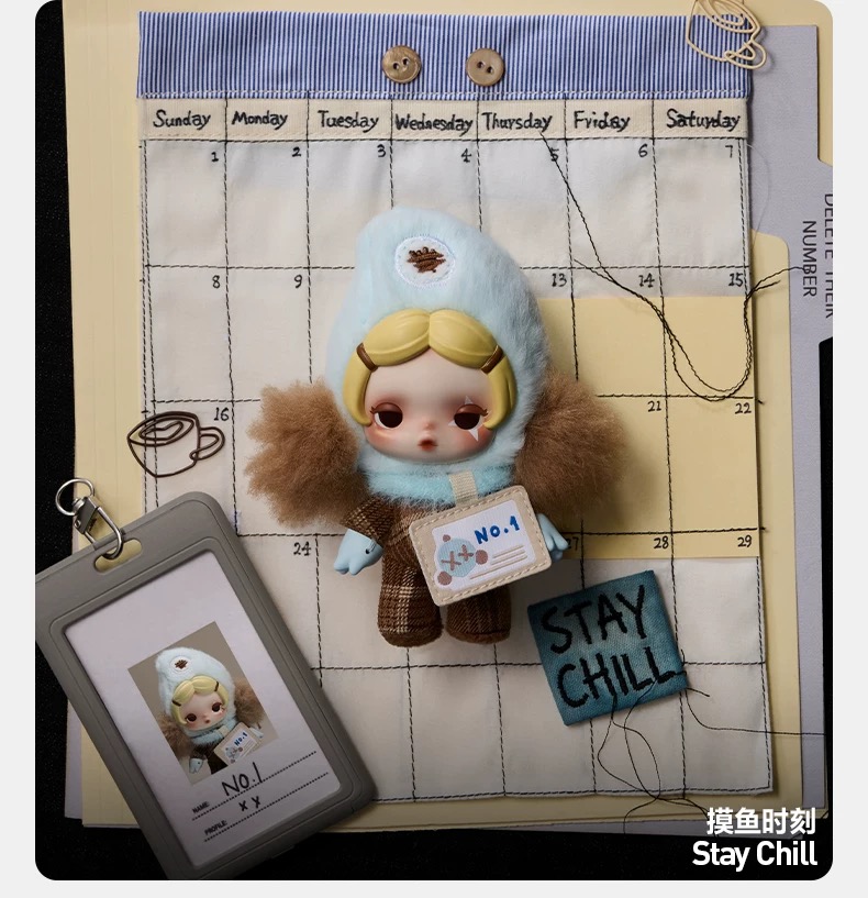 SKULLPANDA Off Mode Series Plush Doll Pendant