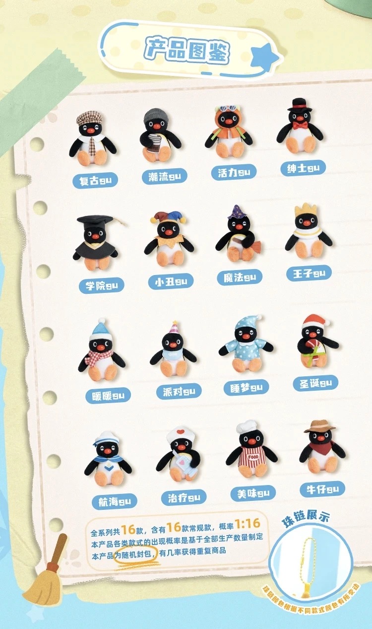 PINGU-gugu Adventures series bilnd box