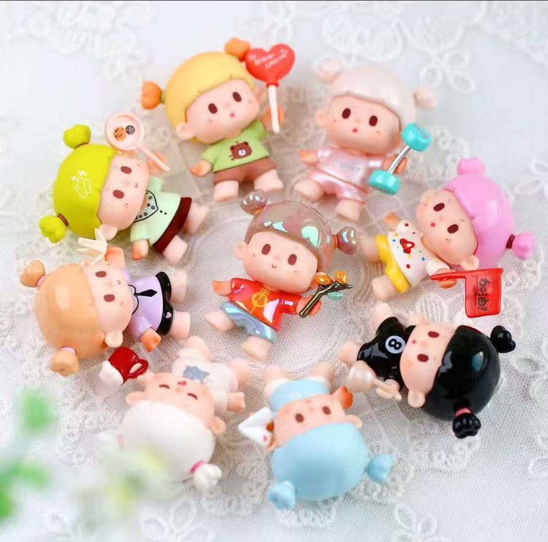 Buer Shake Person Series Cute Bean Blind box-whole set no box(Preorder)