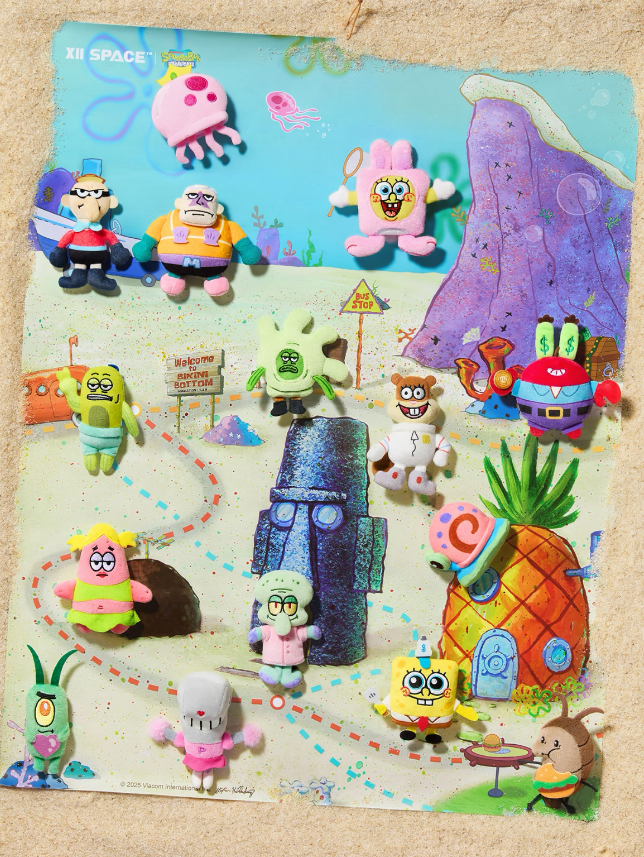 Bikini Bottom One-Day Tour Plush Fridge Magnet Blind Bag