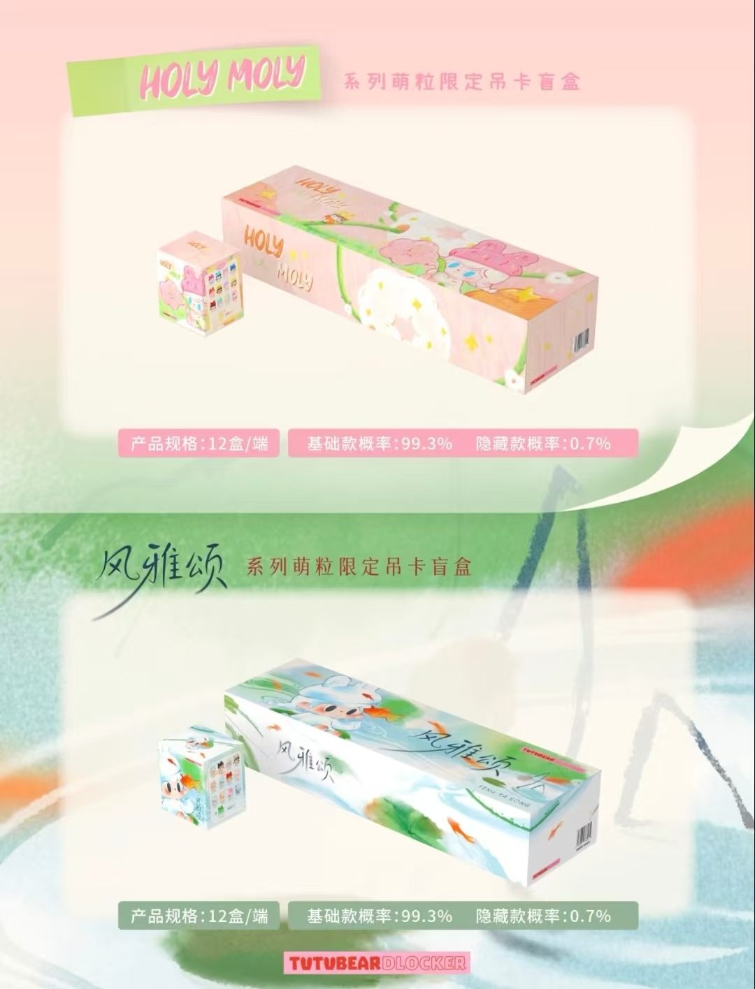 TUTU Bear HOLY MOLY And Fengya Song Series blind box