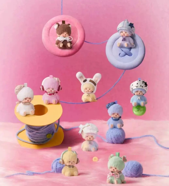 Monchhichi Macaron Series figures Blind Box
