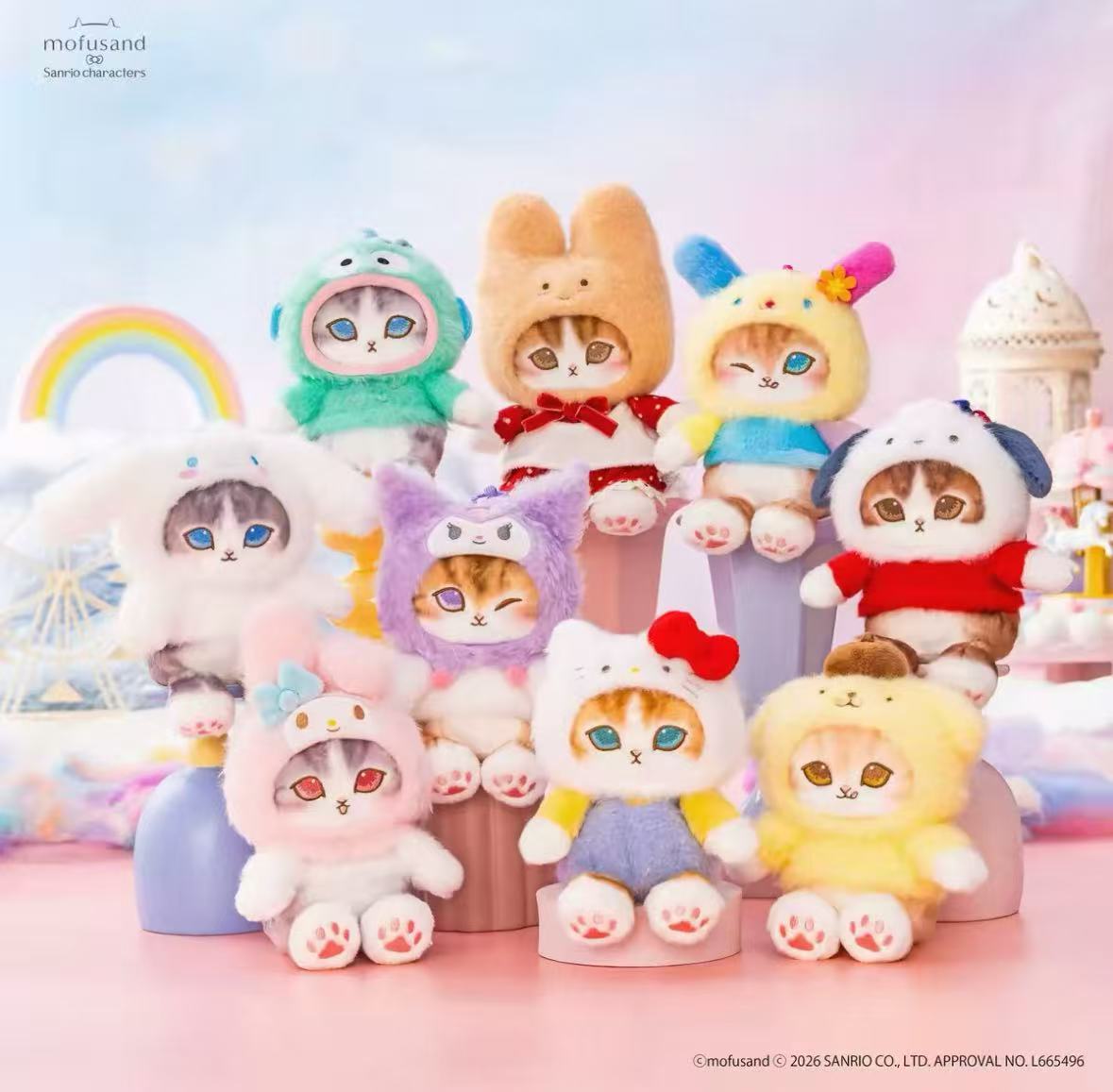 Mofusand Sanrio series Plush Pendant 