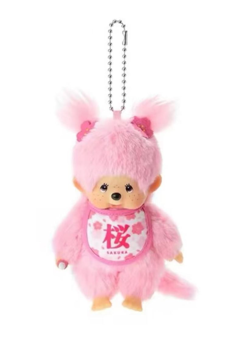 Monchhichi Matcha green and pink little plush-preorder